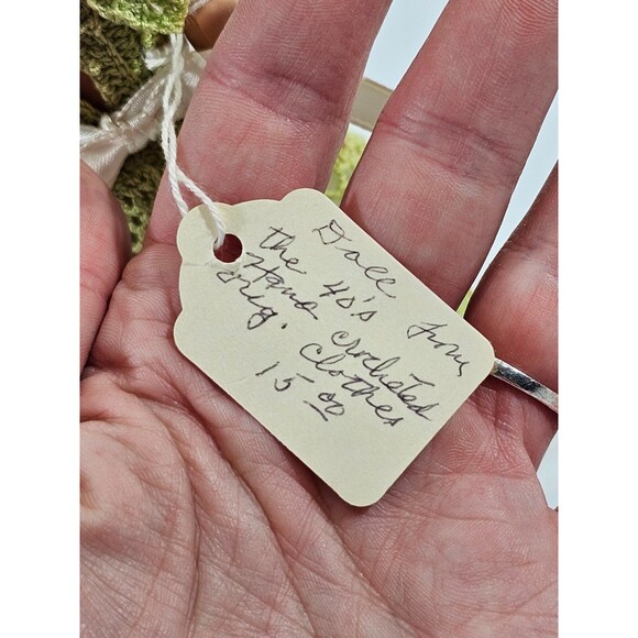 PLK Vintage 1940's 8" Unbranded Doll Dolly In Hand Crafted Crocheted Dress EUC - Picture 9 of 12